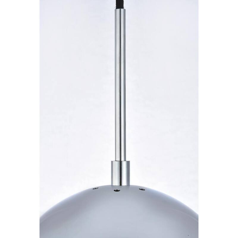 Frosted White Glass 1-Light 8-inch Pendant