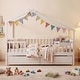 preview thumbnail 13 of 16, Costway Full Size Bed with 2 Storage Drawers, House-shaped Bed Frame