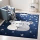 preview thumbnail 5 of 50, SAFAVIEH Carousel Kids Iana Koala Hug Rug 2' x 3' - Navy/Grey - Rectangle