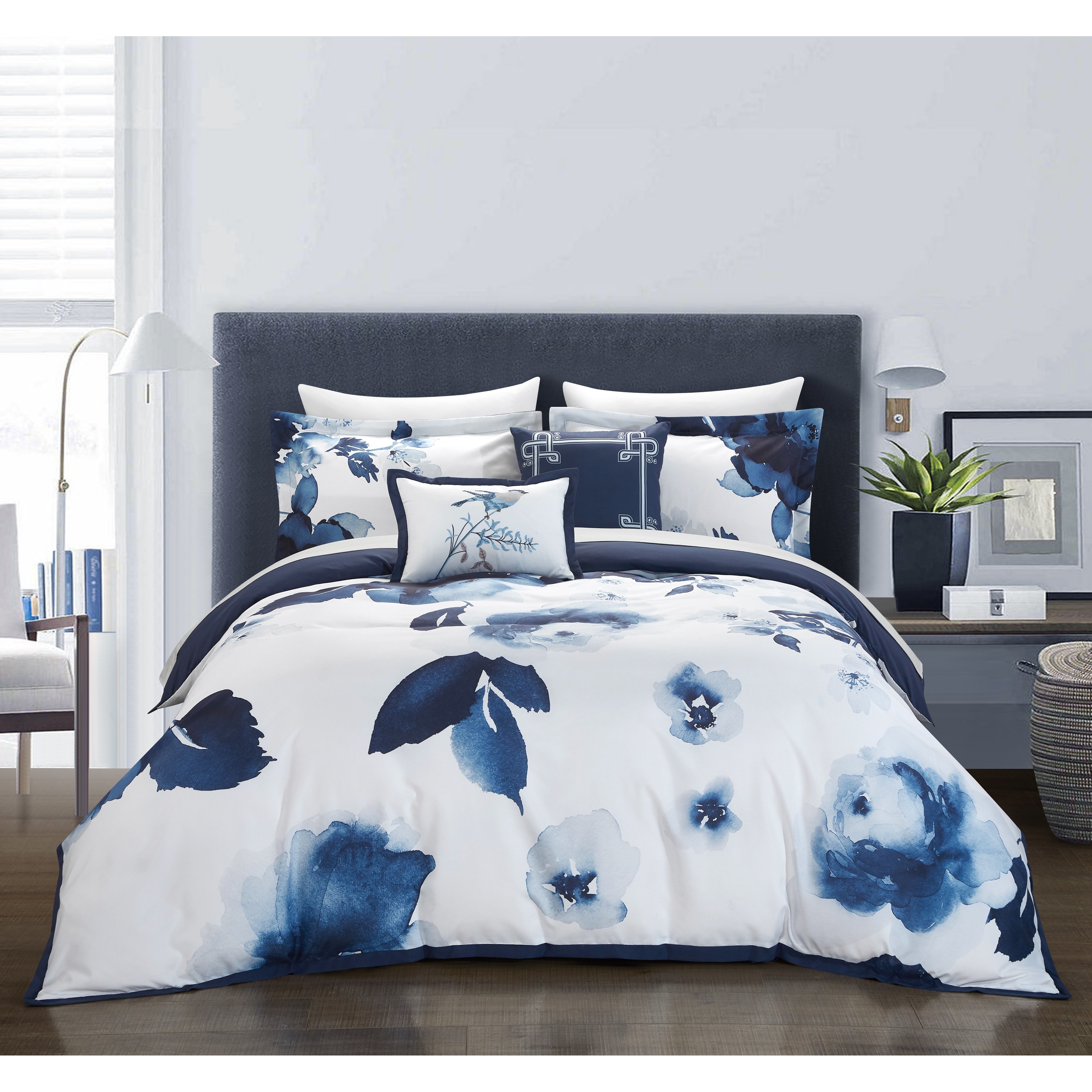 Chic Home Ora 7 Piece Embossed Reversible Comforter Set Bedding