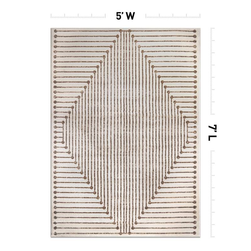 Contemporary Checkered Area Rug