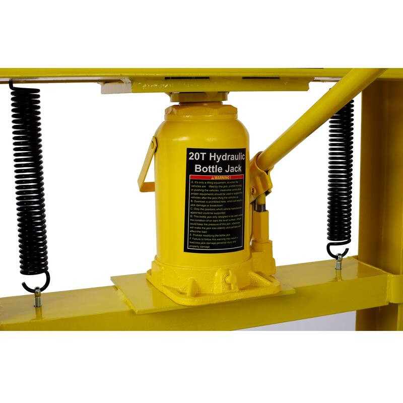 20 Ton Hydraulic Shop Press With Working Table H-Frame Garage Press Including Bending Straightening Pressing Components