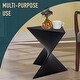 preview thumbnail 164 of 184, Randolph Indoor Side Table - Lightweight Triangular Design Accent End Table for Home Office Living Room and Bedroom, No Assembly