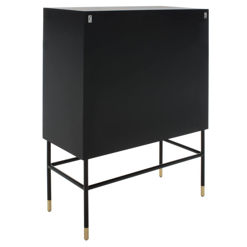 SAFAVIEH COUTURE Kimori 3 Shelf Bar Cabinet - 39"W x 18"D x 55"H
