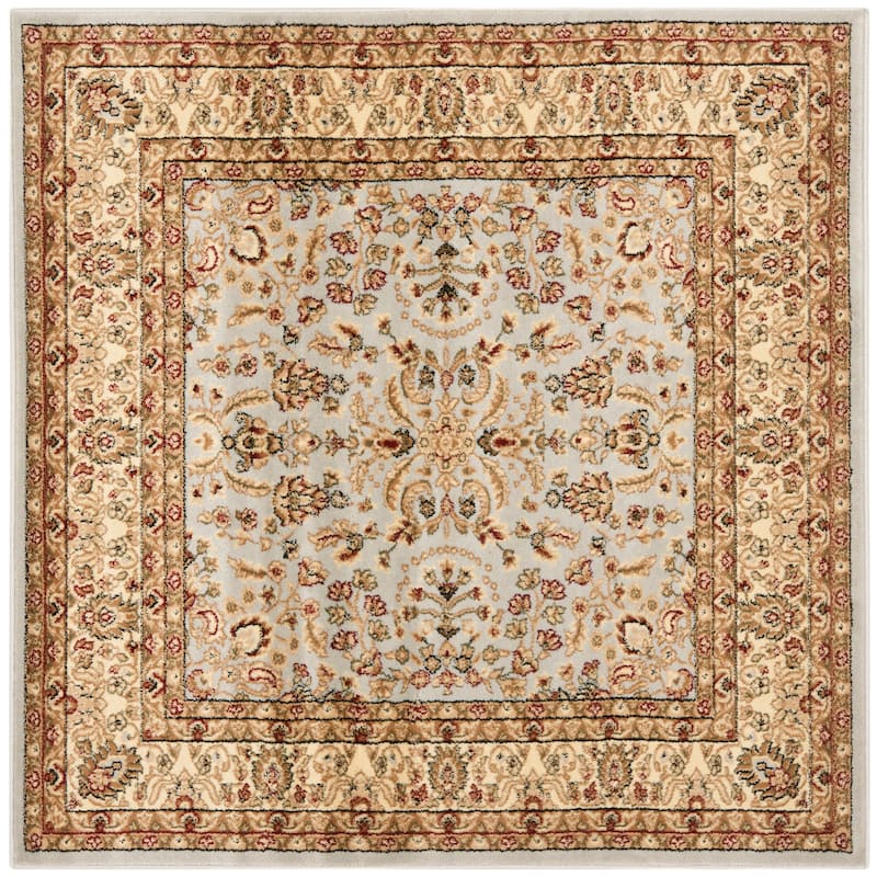 SAFAVIEH Lyndhurst Fulgencia Traditional Bordered Oriental Area Rug - 6' x 6' Square - Grey/Beige
