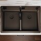 preview thumbnail 17 of 53, Karran Top Mount Double Equal Bowl Quartz Kitchen Sink - 33" x 22" x 9" - 33" x 22" x 9"