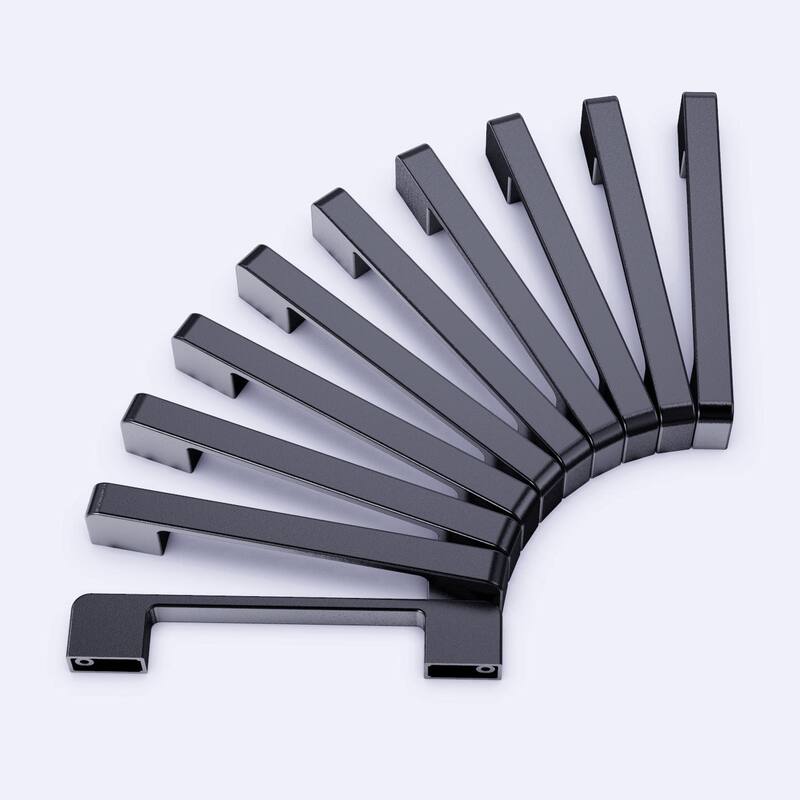 10 Pack Kitchen Cabinet Handles, Zinc Alloy Cabinet Handles Drawer Pulls for Cupboard Wardrobe Closet Vanity Dresser Drawer - 4.17