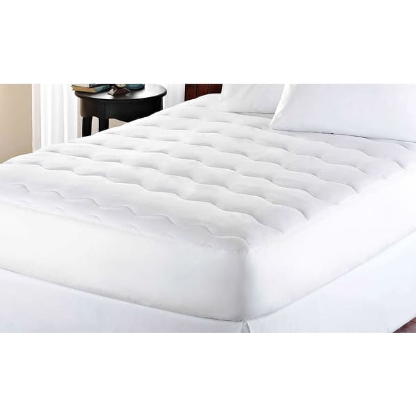 kathy ireland Microfiber Water Proof Mattress Pad White Bed Bath