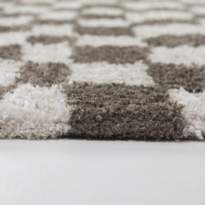 Percival Abstract Checkered Area Rug