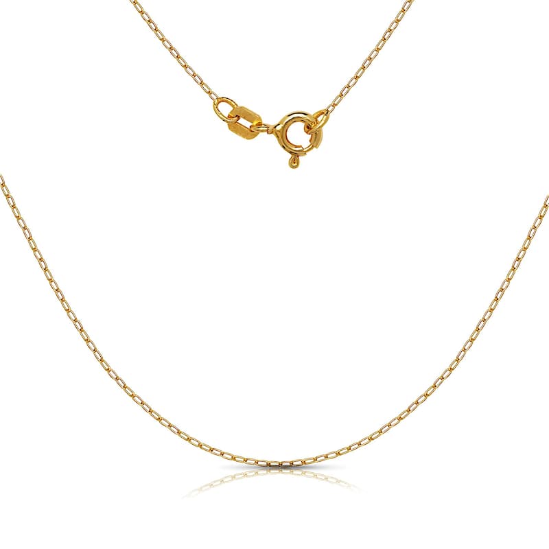 Curata 10k Two-tone Gold 18" Small Polished Star of David Pendant Necklace (12mm x 21mm)