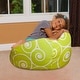 preview thumbnail 10 of 8, Lime Scrolls and Swirls Bean Bag Chair Machine Washable Cover