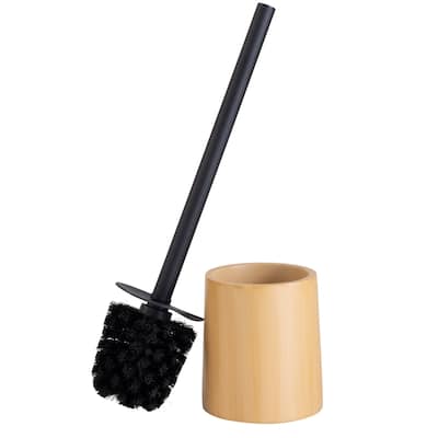 Bath Bliss Wood Like Toilet Brush in Natural - 3.9"x 3.9"x 14.6"