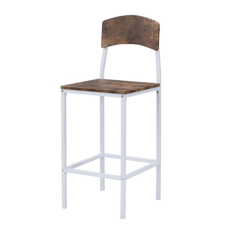 5-Piece Counter Height Drop Leaf, Folding Table and Chairs for 4, Farmhouse 5-Piece Dining Table Set for Living Room Kitchen