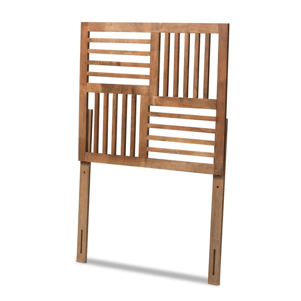 Adler Transitional Ash Walnut Finished Wood Headboard