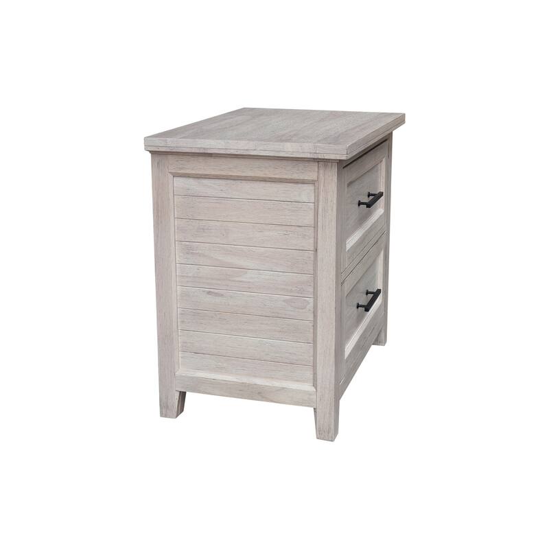 International Concepts Solid Wood 2-Drawer Nightstand