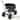 Garden Cart Rolling Workseat with Wheels and 2 Steering Handles