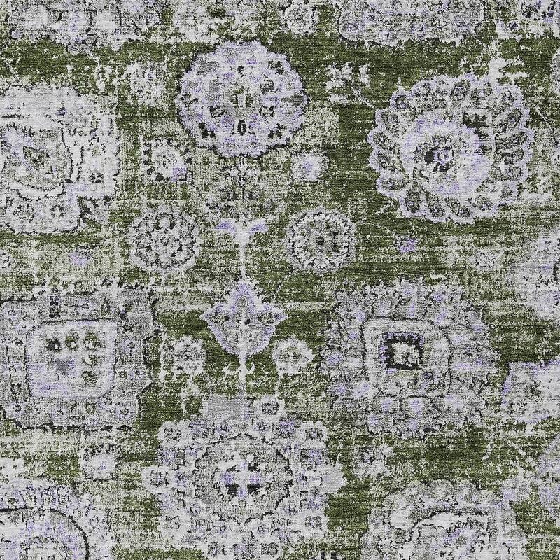 HomeRoots Floral Transitional Rectangle Outdoor Rug