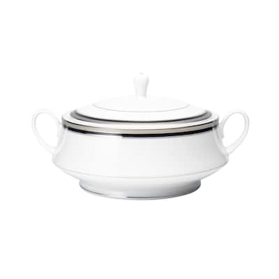 Noritake Austin Platinum Covered Vegetable Bowl, 10-1/4", 48 Oz.