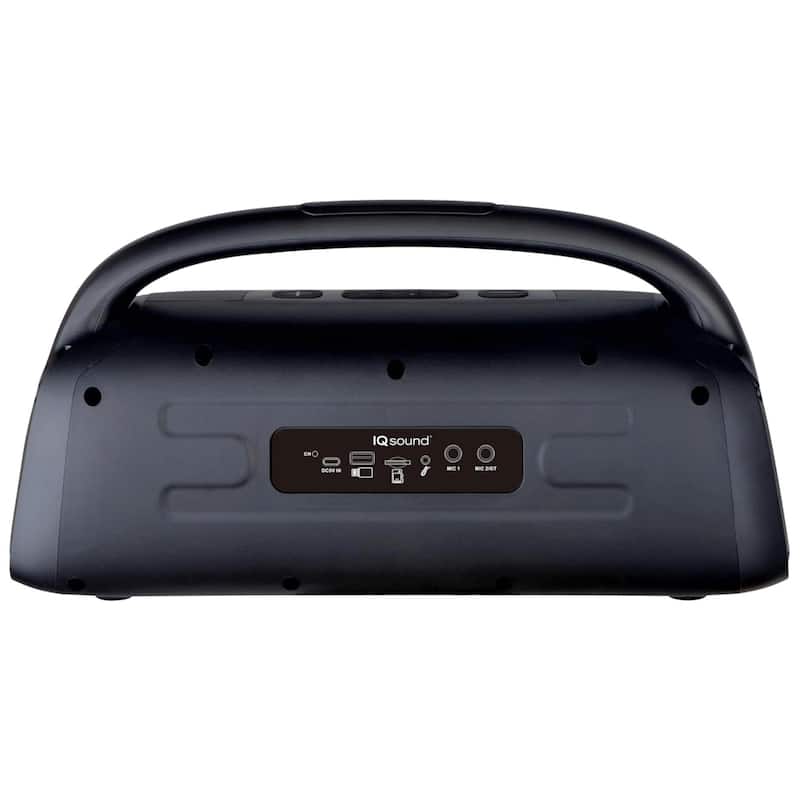 IQ Sound Portable Bluetooth Speaker with RGB Lights and TWS-Enhanced Stereo Sound