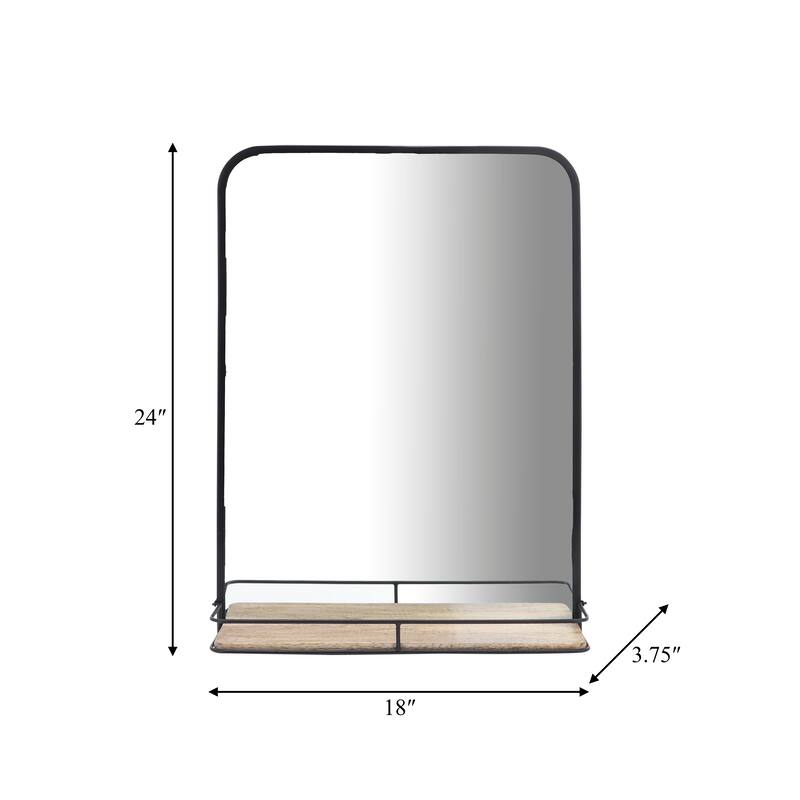 Sagebrook Home Modern Metal Bathroom Vanity Wall Mirror