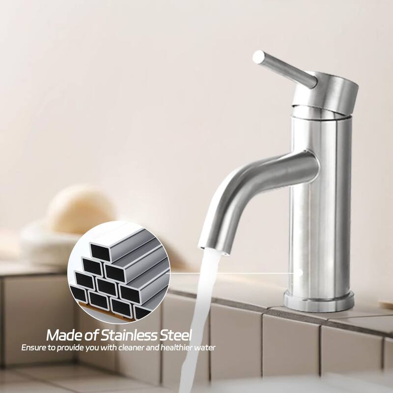 Adjustable Temperature Bathroom Modern Single Hole Faucet