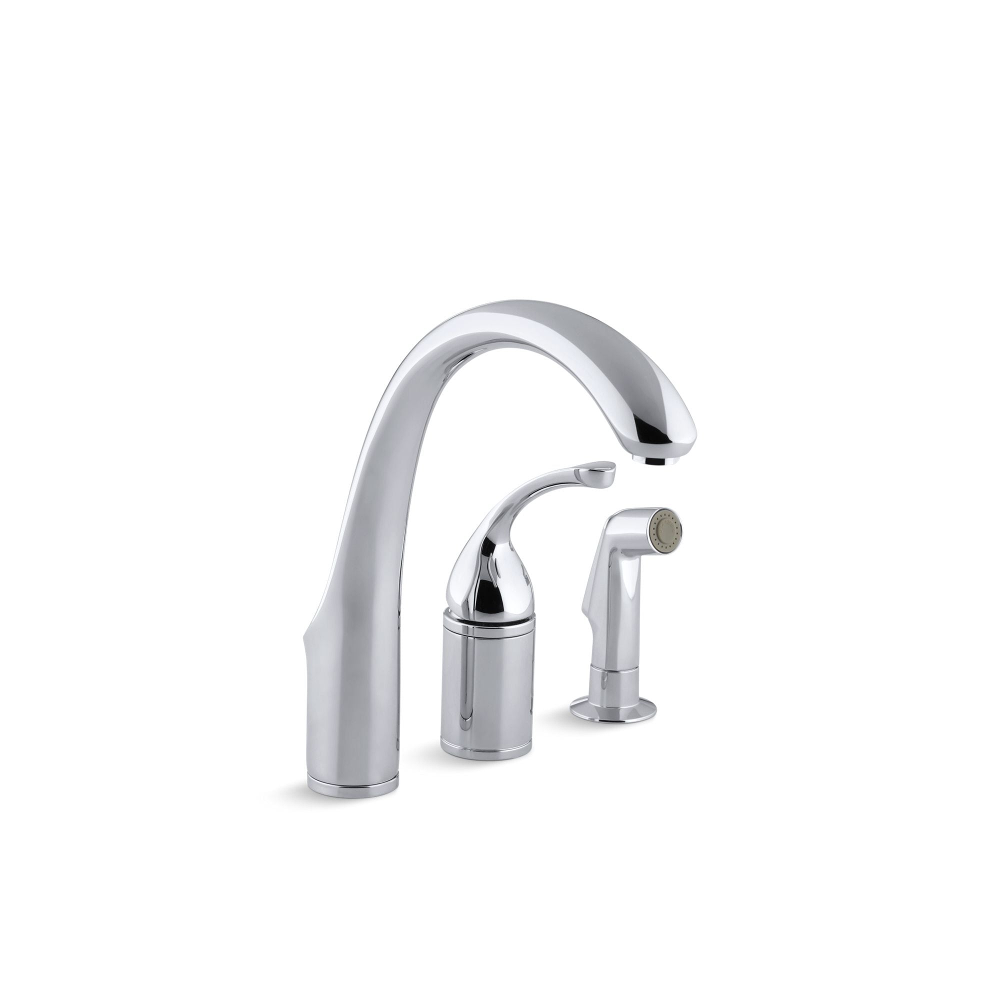Kohler Fort 3 Hole Remote Valve Kitchen Sink Faucet With 9 Spout With Matching Finish Sidespray K 10430 Cp Overstock 31312602