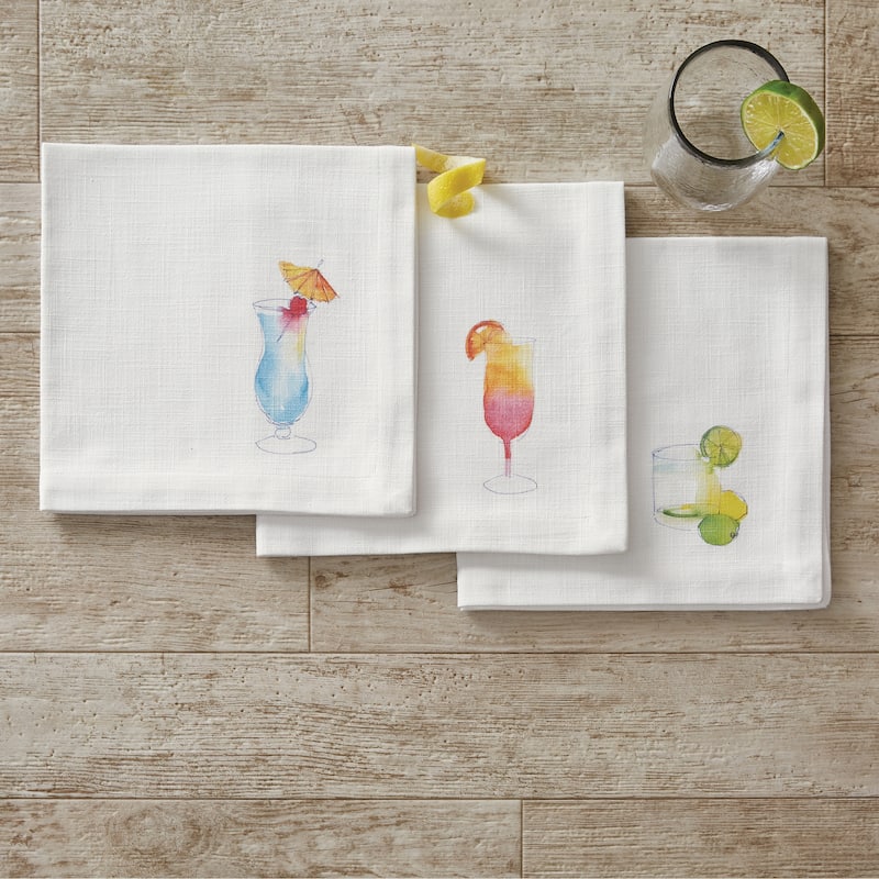Split P Blue Hawaiian Tropical Drink Napkin Set of 4 - 20" x 20"