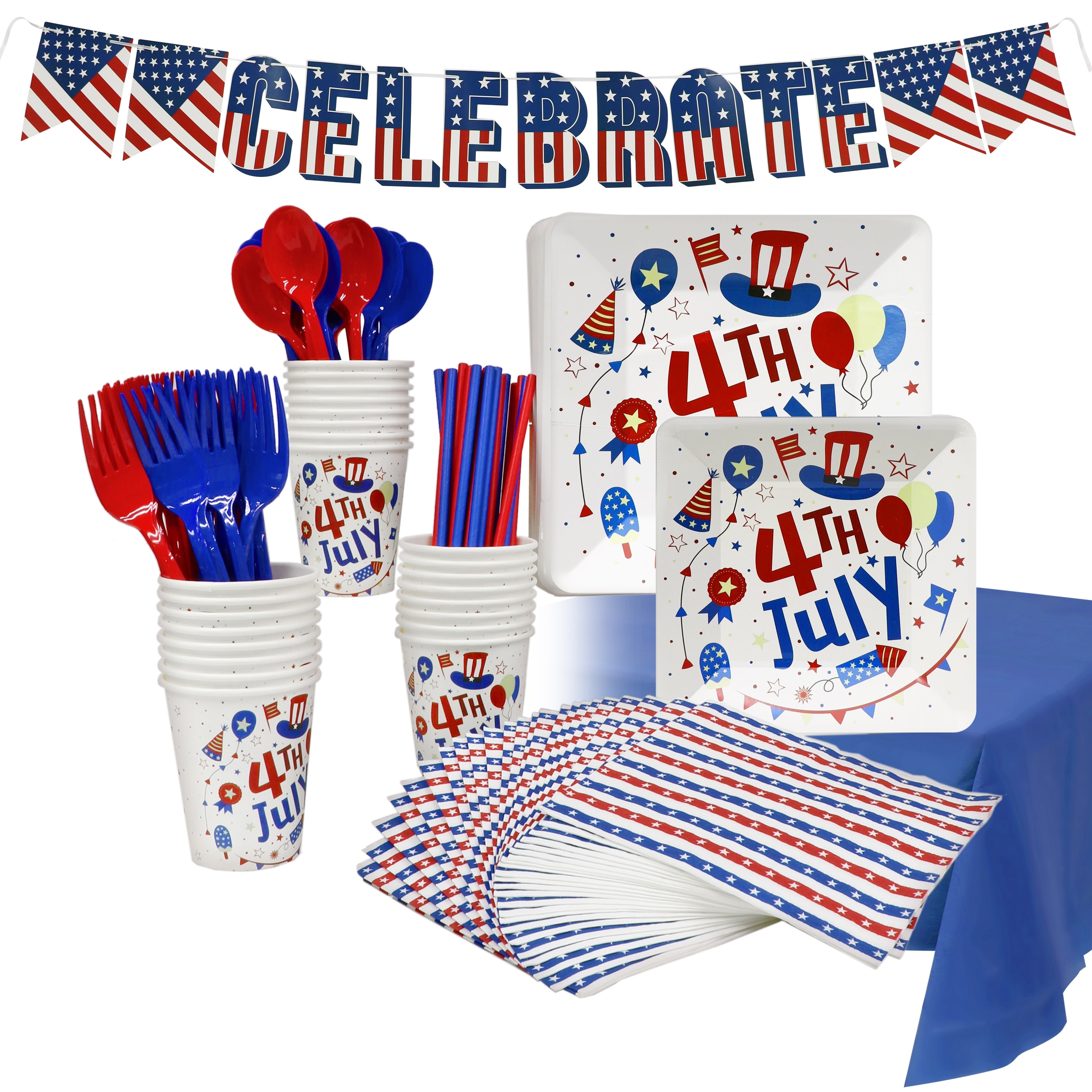 https://ak1.ostkcdn.com/images/products/is/images/direct/522c836fe257cf2e4c3a5c740a2bc1792bf8ef81/Puleo-171-PC.-Patriotic-4th-of-July-Disposable-Party-Plastic-Utensils%2C-Tableware%2C-and-D%C3%A9cor-Set-Serves-24.jpg