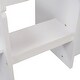 preview thumbnail 47 of 46, Wood Twin Loft Bed with 2 Shelves & 2 drawers for Bedroom(Antique Gray)
