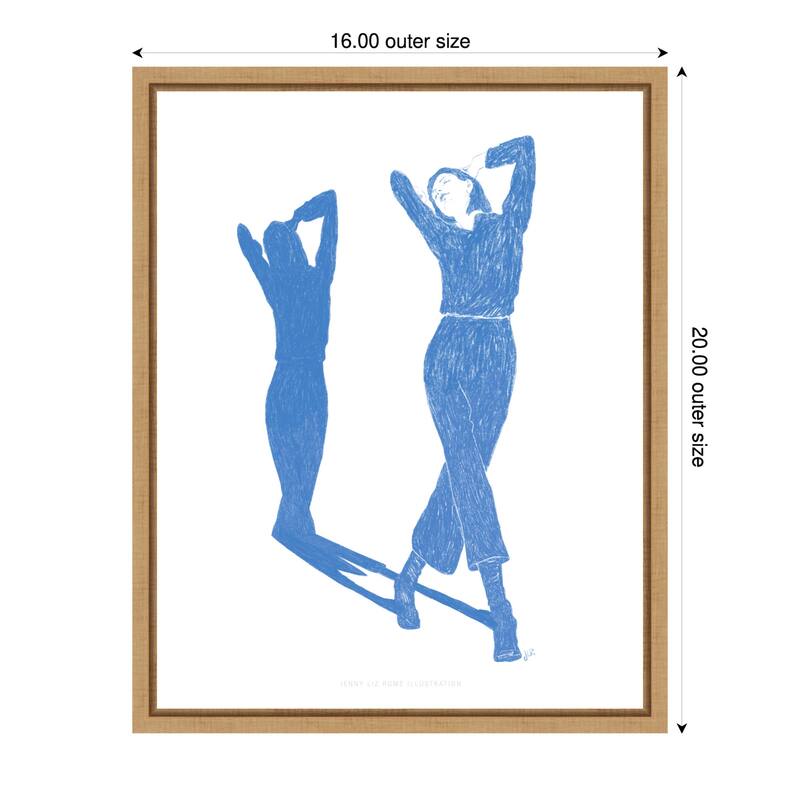 Jlr Dancing No. 8 by Jenny Liz Rome (16 x 20 in.), Framed Canvas Wall Art Print