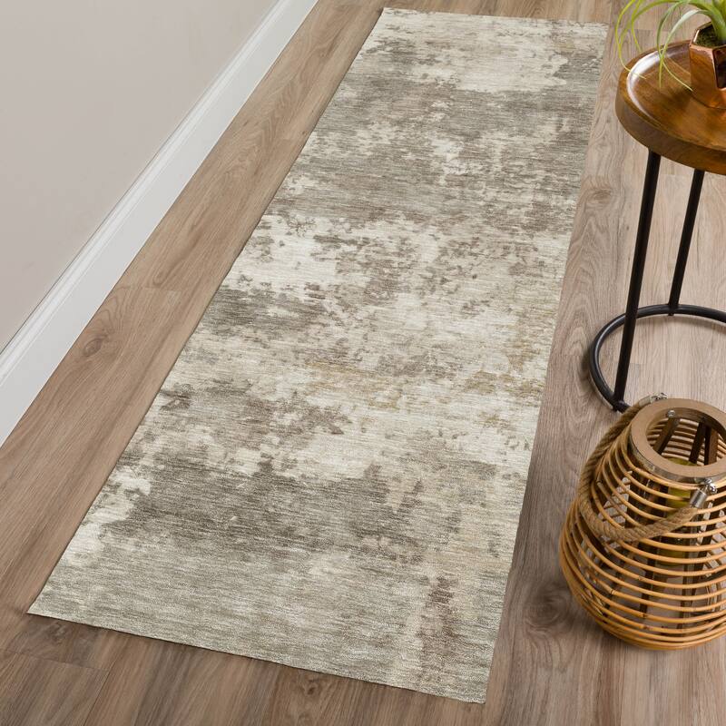 Machine Washable Indoor/ Outdoor Modern Jenna Chantille Rug