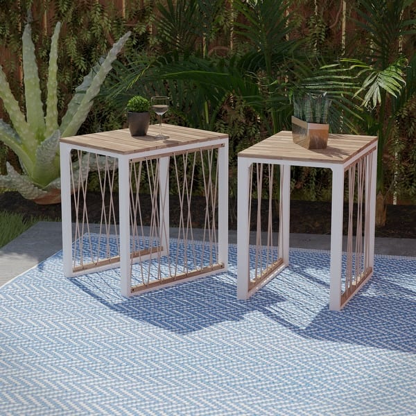 slide 2 of 8, Wilsey Outdoor End Table Set - 2pc by SEI Furniture