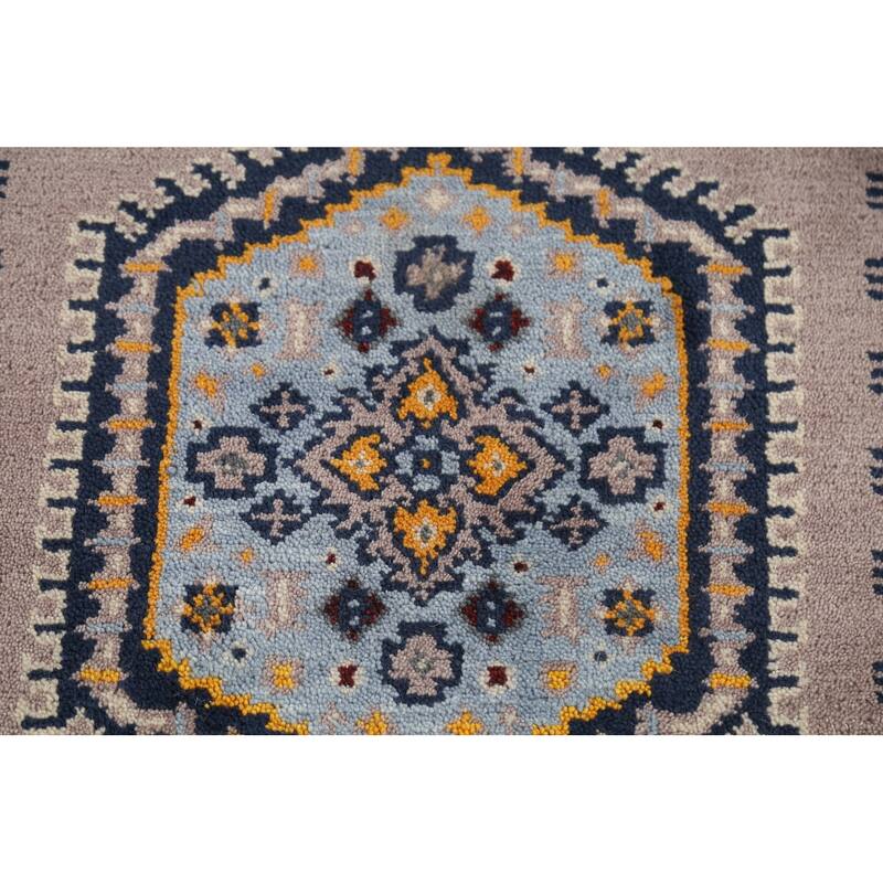 Geometric Viss Indian Accent Rug Handmade Foyer Wool Carpet - 3'0"x 5'3"