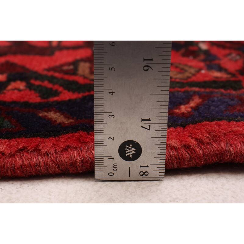 ECARPETGALLERY Hand-knotted Andelz Light Red Wool Rug - 3'7 x 9'10