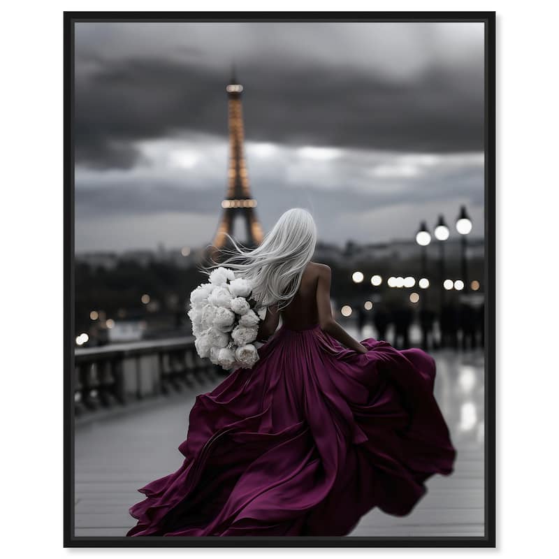 City of Love Canvas by Art Remedy - Black - 16" x 20"