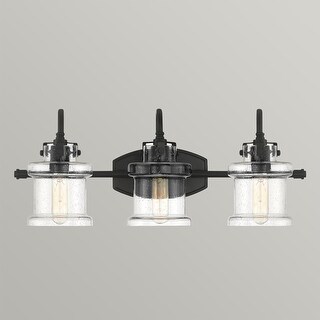 Ana Interiors Three Light Bath Fixture Danbury Earth Black - Exact Size ...