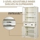 preview thumbnail 22 of 25, VEIKOUS 72 in. H Kitchen Storage Pantry Cabinet Closet with Doors and Adjustable Shelves