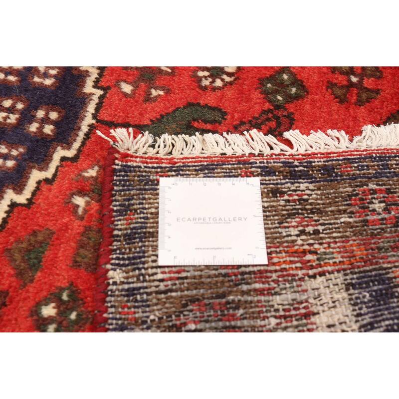 ECARPETGALLERY Hand-knotted Andelz Red Wool Rug - 3'4 x 4'9