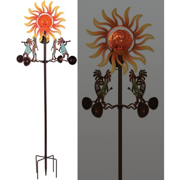Kokopelli Solar Spinner Garden Stake - Bed Bath & Beyond - 42655258