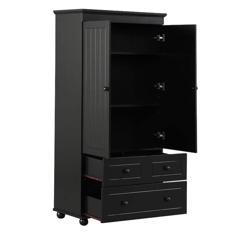 Modern Wooden Bathroom Linen Cabinet