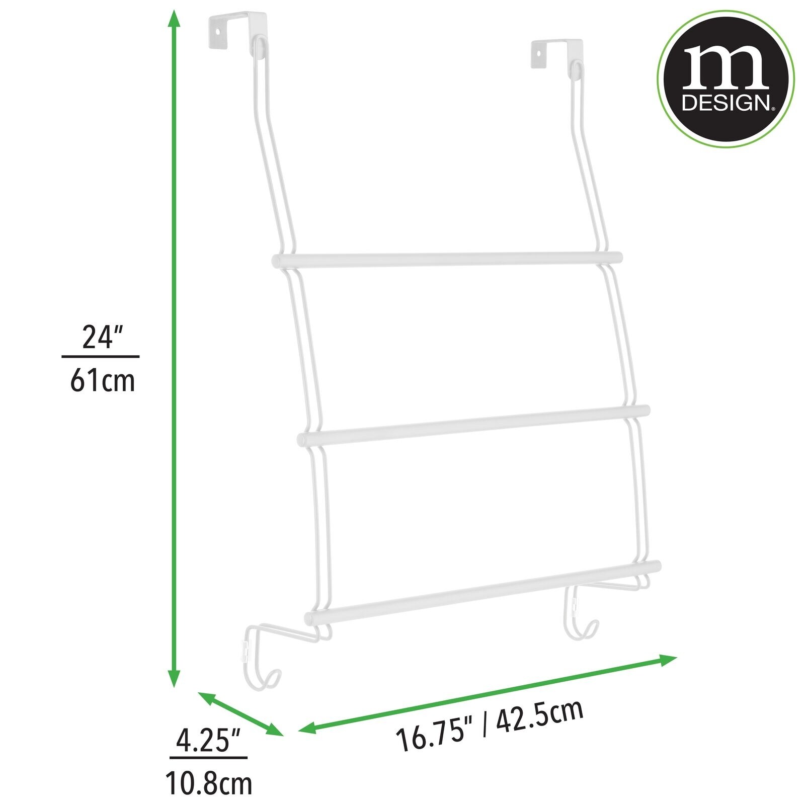 Door hinge towel rack deals bed bath and beyond