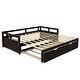 preview thumbnail 12 of 20, Merax Twin/King Expandable Sleeper Daybed with trundle