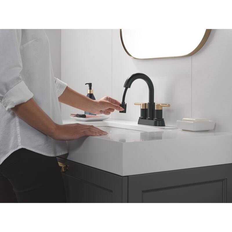 Delta 25749LF-PD Nicoli 1.2 GPM Centerset Bathroom Faucet with Pull
