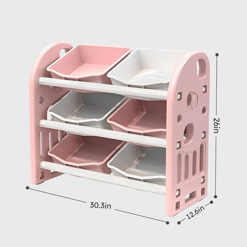 Kids Toy Storage Organizer with 6 Bins