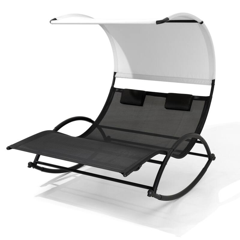 Outdoor Patio Double Chaise Lounge Chair