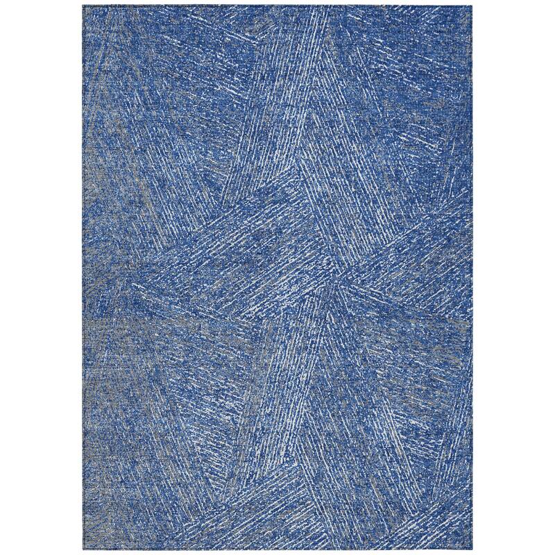 HomeRoots Abstract Transitional Rectangle Outdoor Rug