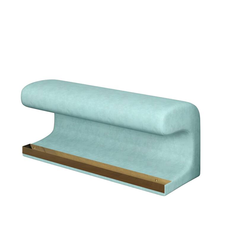 Upholstered Ottoman with LED sensor light