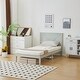 preview thumbnail 41 of 45, Twin Size Solid Wood Platform Bed Frame With Headboard White