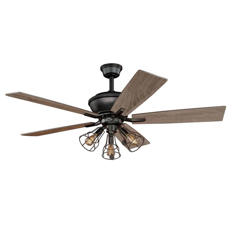 James Allan Lane 52" 5 Blade Ceiling Fan - Bronze