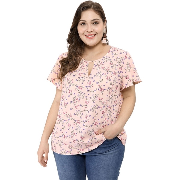 women's plus size floral tops